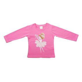 Hosszú ujjú lány póló – Balerina mintával