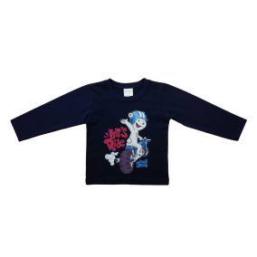 Hosszú ujjú fiú póló - maci mintával