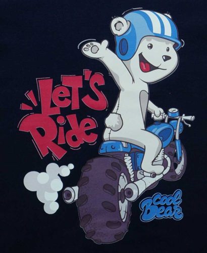 Hosszú ujjú fiú póló - maci mintával