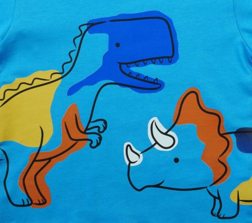 Hosszú ujjú fiú póló - dinós mintával