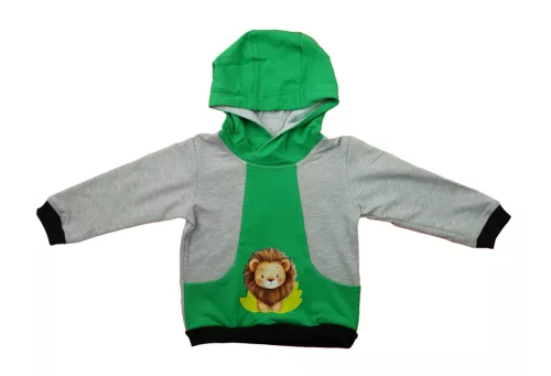 2 részes kisfiú szabadidő szett oroszlános mintával