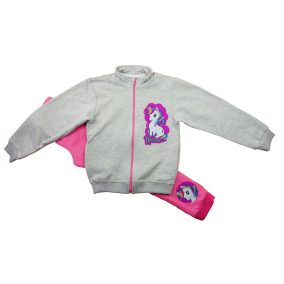   2 részes bolyhos  kislány szabadidő szett Unikornis mintával