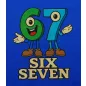 Rövid ujjú pamut póló – Six-Seven meme mintával