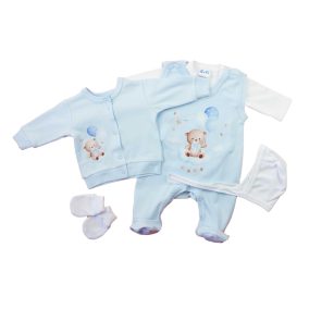 5 részes baba szett maci mintával