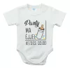Feliratos rövid ujjú baba body
