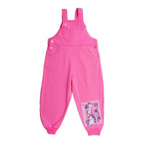 Lányka kertésznadrág - Unikornis mintával