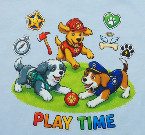 2 részes kisfiú nyári szett kutyusos mintával