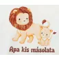 Apák napi ujjatlan pamut rugdalózó