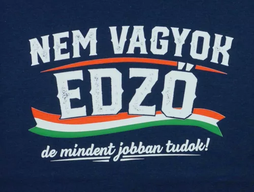 Rövid ujjú férfi póló focis mintával