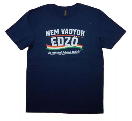 Rövid ujjú férfi póló focis mintával