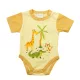 Rövid ujjú baba body Szafaris mintával
