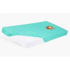   Bébi pamut gumis lepedő 60x120/70x140 - Oroszlán mintával