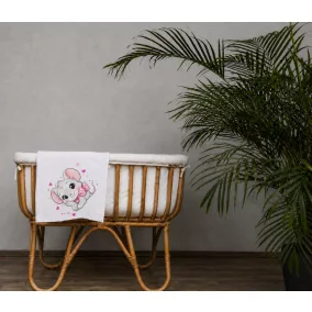 Textil tetra pelenka egér mintával 70x70cm