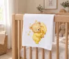 Textil tetra pelenka maci mintával 70x70cm