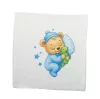 Textil tetra pelenka maci mintával 70x70cm
