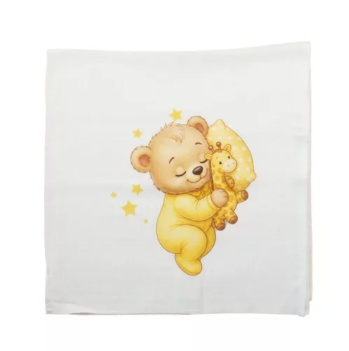 Textil tetra kifogó-törölköző maci mintával 140x140cm