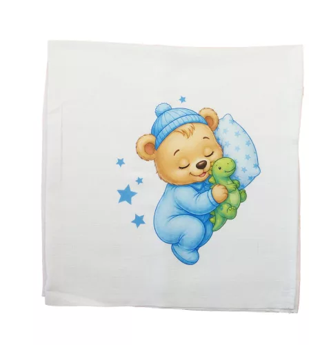Textil tetra kifogó-törölköző maci mintával 140x140cm