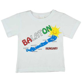   Baba, gyerek feliratos "Balaton" rövid ujjú póló