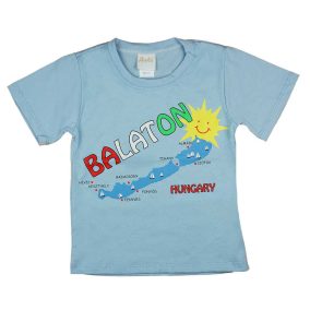   Baba| gyerek feliratos "Balaton" rövid ujjú póló (méret:80-128)