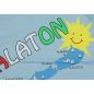Ujjatlan gyerek póló Balaton felirattal világoskék póló
