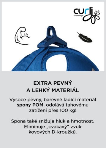 CURLI Kutyahám csattal Manšestr Tan 3XS, 1,5-3 kg