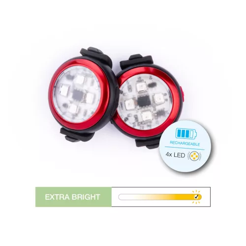 CURLI Luumi LED biztonsági világítás újratölthető nyakörvre KÉK