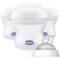  CHICCO Többcélú anyatejtároló edények Natural Feeling cumisüveg-fejjel, 4db