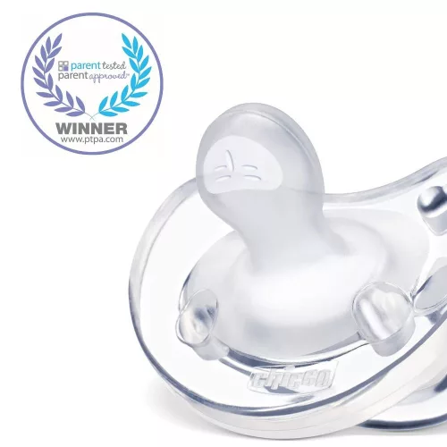 CHICCO Physio Soft teljesen szilikon cumi 16-36m lány 2 db