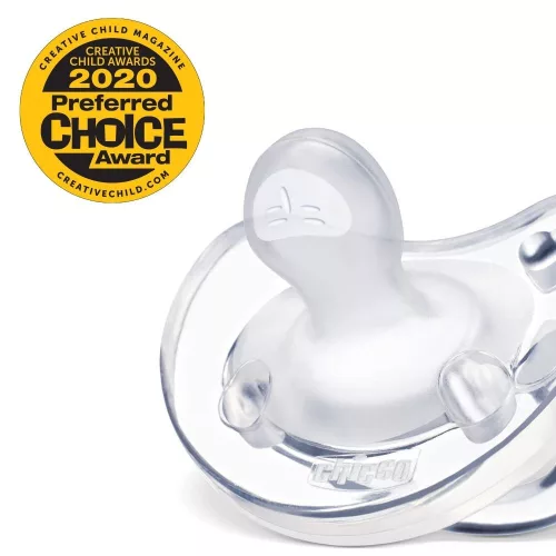 CHICCO Physio Soft teljesen szilikon cumi 16-36m lány 2 db