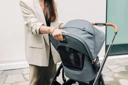 UPPABABY VISTA V3 babakocsi - Dillan Stone Blue, Carbon, Sand L