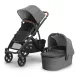 UPPABABY VISTA V3 babakocsi - Greyson Charcoal Mélange, Carbon, Saddle L