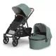 UPPABABY VISTA V3 babakocsi - Gwen Green Mélange, Carbon, Saddle L