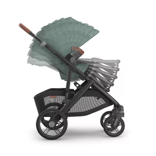 UPPABABY VISTA V3 babakocsi - Gwen Green Mélange, Carbon, Saddle L