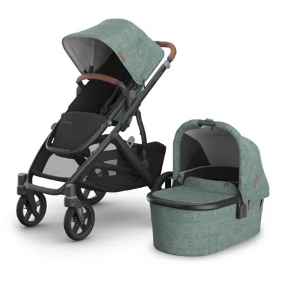 UPPABABY VISTA V3 babakocsi - Gwen Green Mélange, Carbon, Saddle L