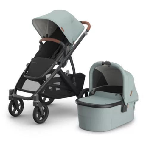 UPPABABY VISTA V3 babakocsi - Kenzi Mystic Aqua, Carbon, Saddle L