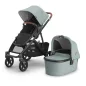   UPPABABY VISTA V3 babakocsi - Kenzi Mystic Aqua, Carbon, Saddle L