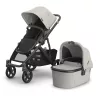 UPPABABY VISTA V3 babakocsi - Savannah Pearl Gray Jacquard, Carbon, Chestnut L