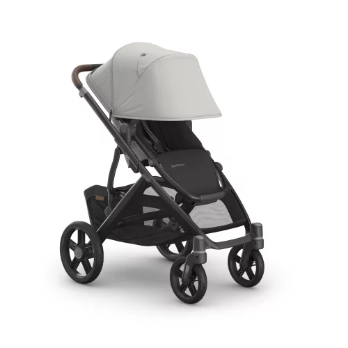 UPPABABY VISTA V3 babakocsi - Savannah Pearl Gray Jacquard, Carbon, Chestnut L