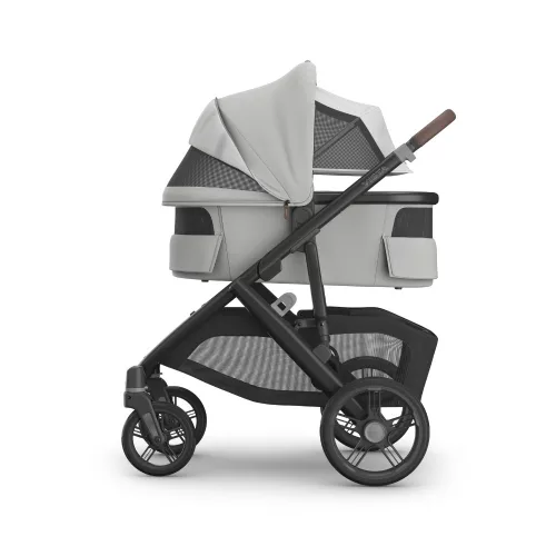 UPPABABY VISTA V3 babakocsi - Savannah Pearl Gray Jacquard, Carbon, Chestnut L