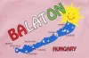 Rövid ujjú baba body Balaton felirattal