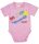 Rövid ujjú baba body Balaton felirattal rózsaszín színben