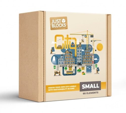 Just Blocks City Kicsi építőjáték szett 68db