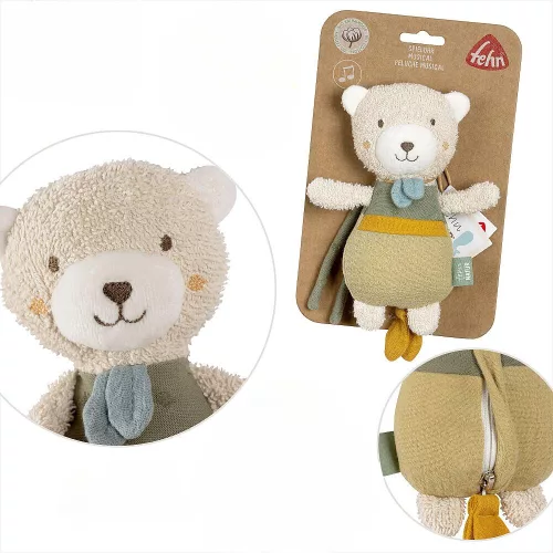 babyFEHN mini zenélő maci