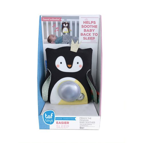 Taf Toys éjjeli fény Prince, the penguin zenélővel hangérzékelővel Prince, a pingvin