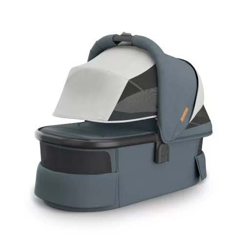 UPPABABY V3 mózeskosár - Dillan Stone Blue, Carbon, Sand L