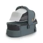 UPPABABY V3 mózeskosár - Dillan Stone Blue, Carbon, Sand L