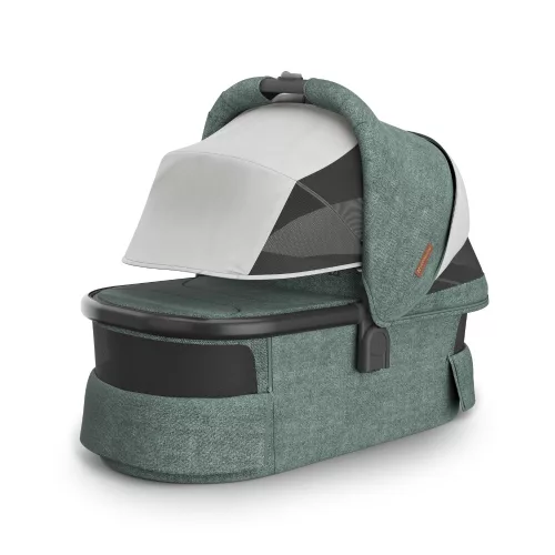 UPPABABY V3 mózeskosár - Gwen Green Mélange, Carbon, Saddle L
