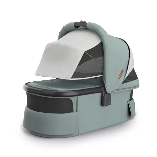 UPPABABY V3 mózeskosár - Kenzi Mystic Aqua, Carbon, Saddle L