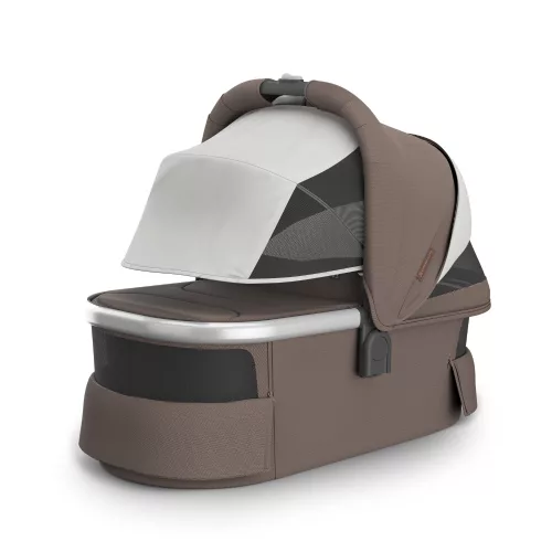 UPPABABY V3 mózeskosár - Theo Dark Taupe, Silver, Chestnut L