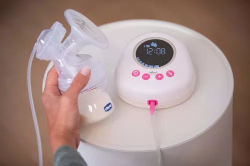 CHICCO Elektromos egykezes mellszívó pink
